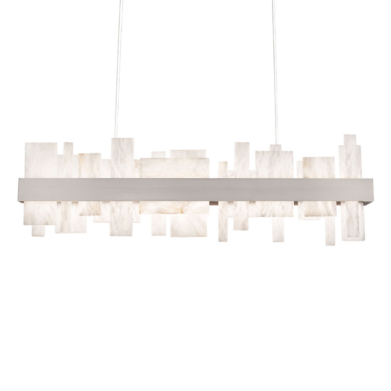 Acropolis 1 - Light LED Chandelier, Brushed Nickel