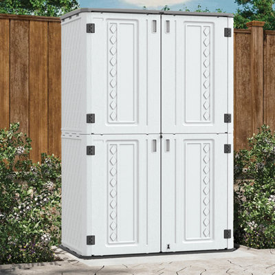 4 ft. W x 2 ft. D Plastic Vertical Tool Shed