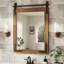 Solid Wood Rectangle Wall Mirror-781136389-781136505