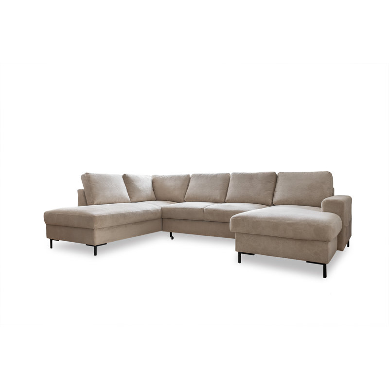 Lofty Lilly 8 seater Corner Sofa Bed, Left Hand Facing, Beige
