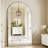 Large Oversized Arched Floor Mirror With Stand, Wall Mirror-34507446-34507445