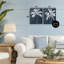 «Blue Palms Tropical Scene», ensemble de 2 giclées encadrées, par Leah Noel Art-343121453-343121458