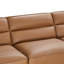 Canapé modulaire en cuir véritable Jenn