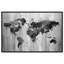 Mapamundi noir et blanc - impression sur toile-70556765-70556771