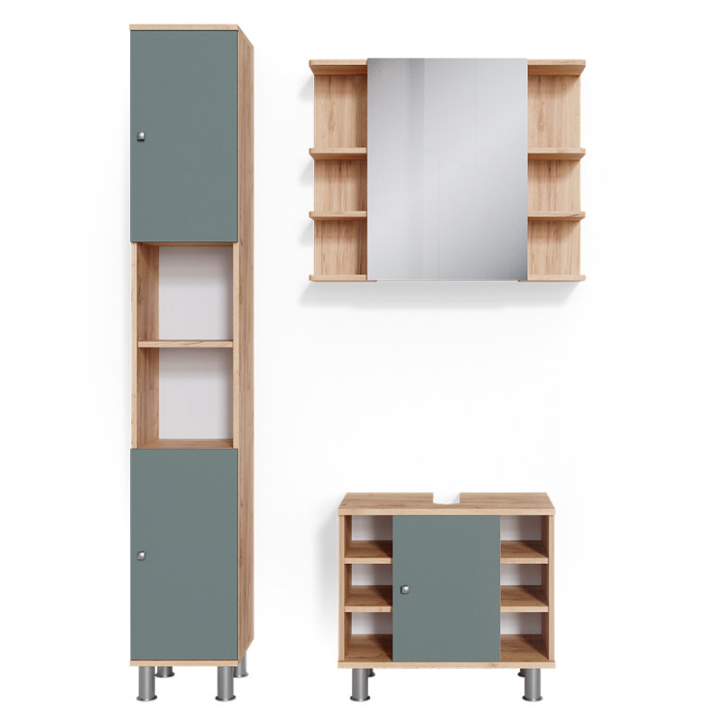 Birkhild 3 Piece Bathroom Furniture Suite