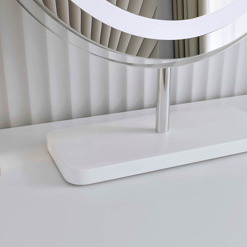 Ava Round Mirror, Silver