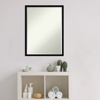 Wood Flat Wall Mirror