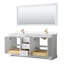 Ensemble de meuble-lavabo double 72 "avec miroir Avery-51712093-51712096-51978324