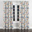 Rideaux occultant Boho - rideau à œillets à motif cachemire botanique orange - 1 panneau-981181476-981181474