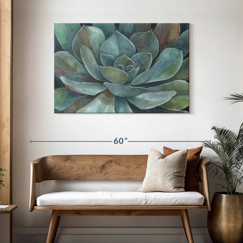 Harnek Rustic Succulent, 30" H x 45" W
