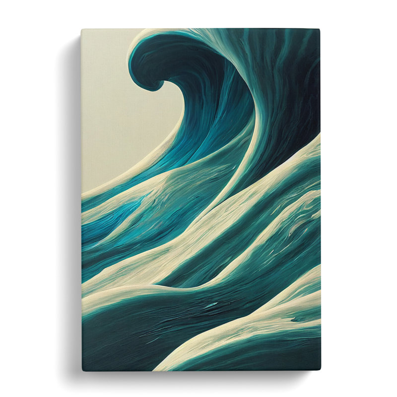 Majestic Ocean Wave - Wrapped Canvas Print, 50cm H x 35cm W x 3cm D