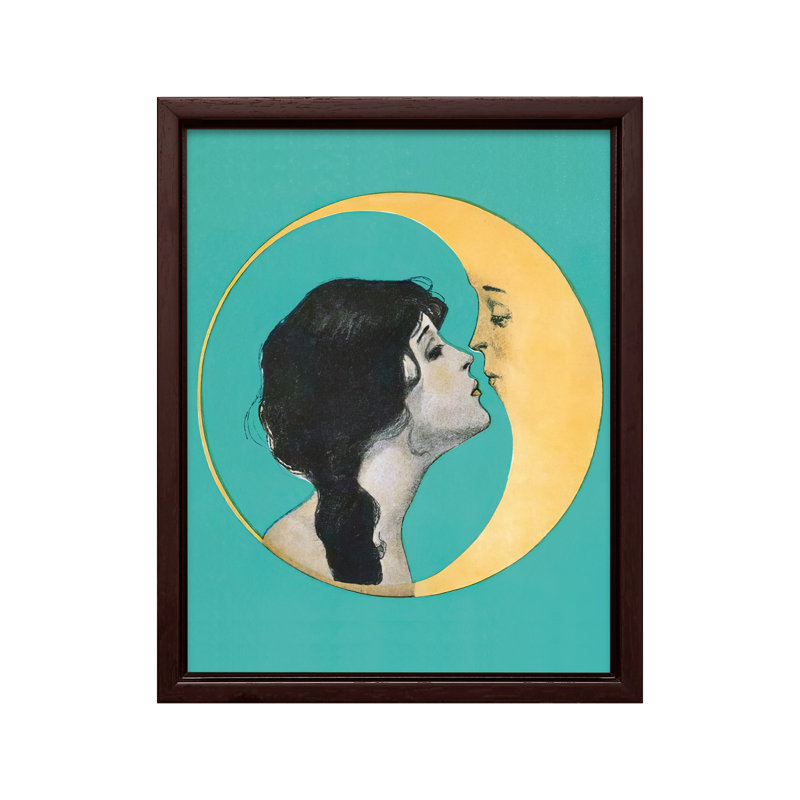 Dear Old Dixie Moon No1, Canevas, H 24 po x l 32 po, Encadrement brun