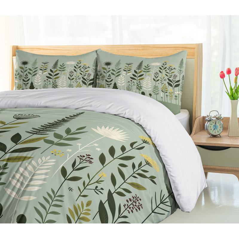 Monstera Duvet Cover, Queen Duvet Cover + 2 Standard Shams