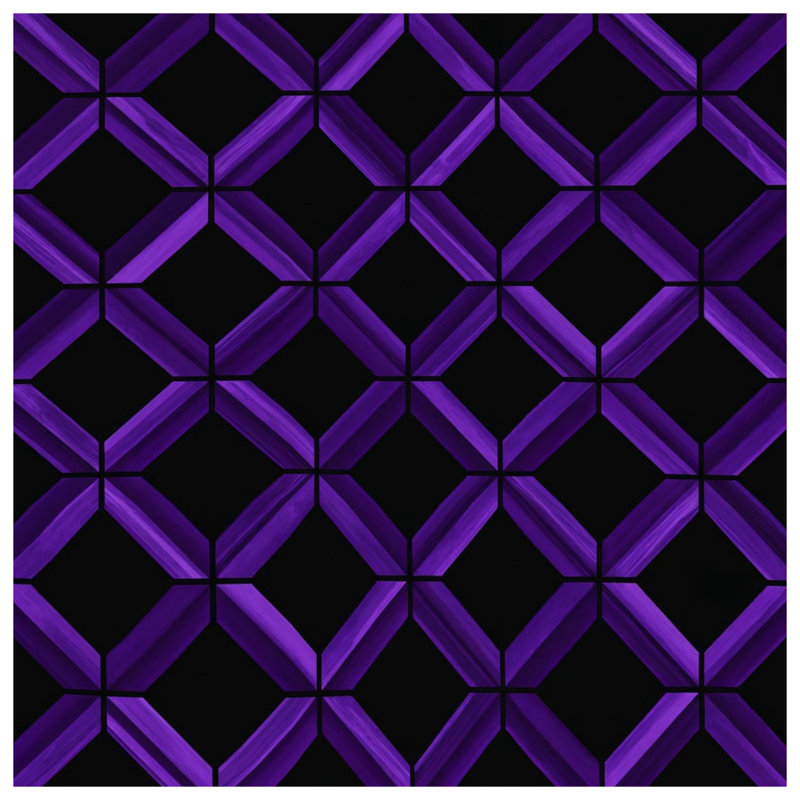 Housses de couette à motif géométrique mauve, Grand lit