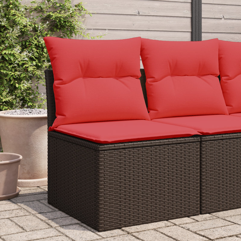 Canapé de jardin en rotin poly 21,65 x 24,41 x 27,17 po vidaXL