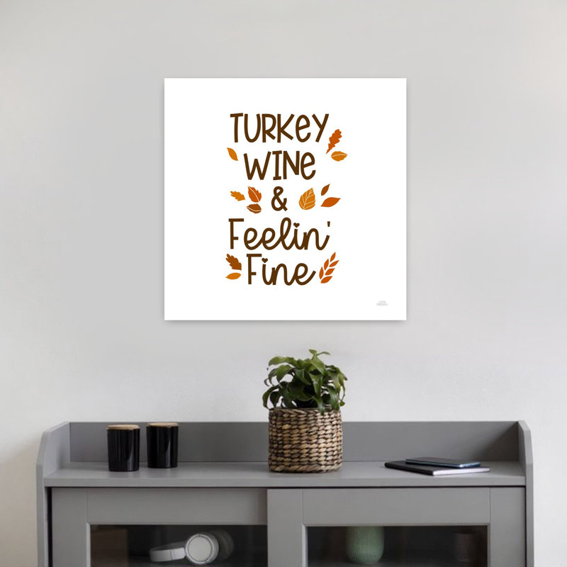«Thanksgiving Typographie III», art abstrait contemporain de paysage d'automne, H 18 po x l 18 po