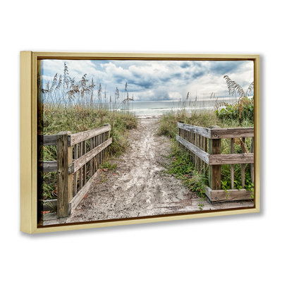 Beach Entrance Fence Floating Frame, design by Mary Lou Johnson