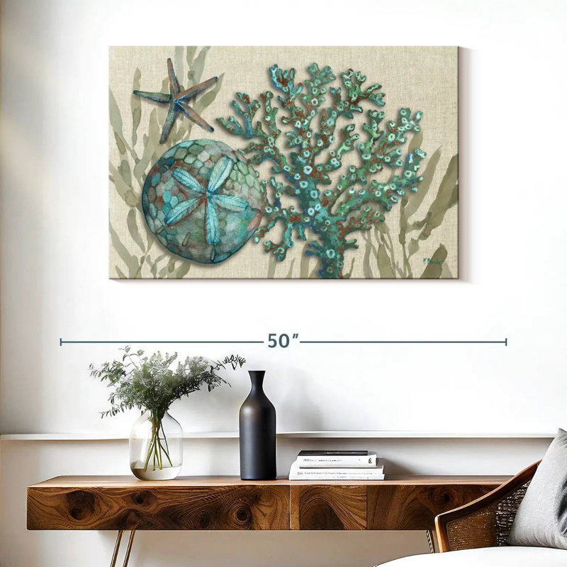 Crescent Beach Shells Horizontal, 26" H x 39" W