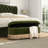 Oval Tufted Bullion Fringe Storage Bench-458070459
