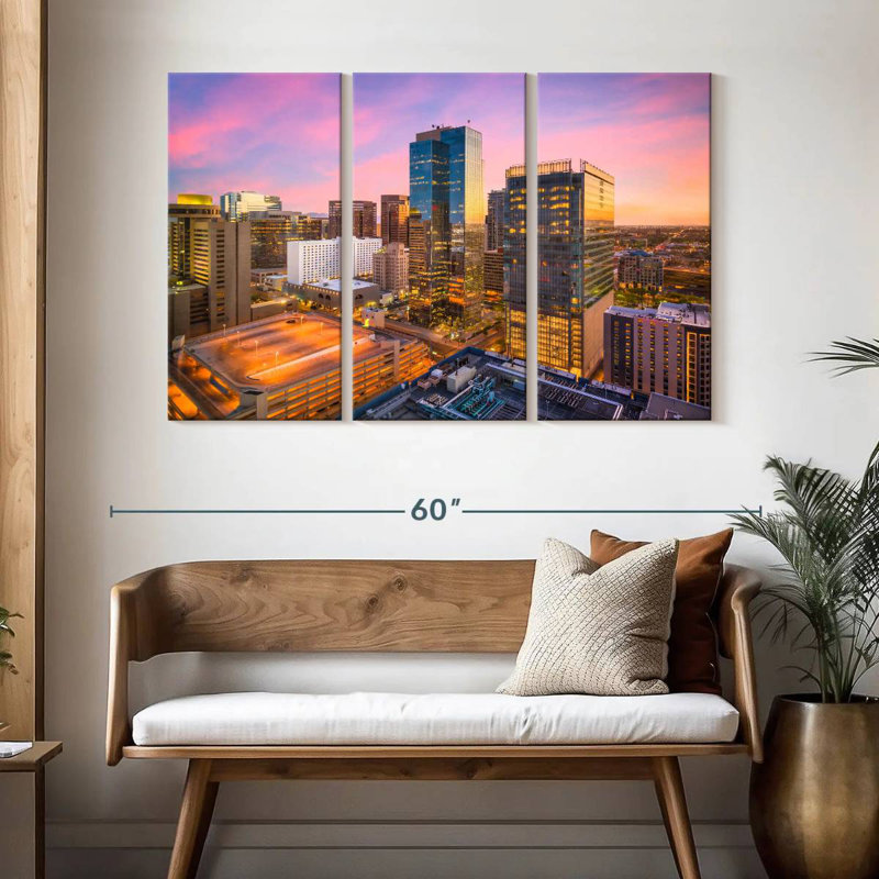 Nicci Phoenix Cityscape, 32" H x 50" W