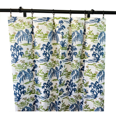 Courtyard meadow Room Darkening Curtain Panel pair