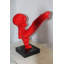 Statue en résine rouge pour enfant Karaté en mouvement 18 po x 8 po x H 20 po Nifao Collection