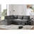 [VIDEO] 107'' Modular Sectional Pull-Out Sofa-636721339