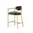 Tevin Upholstered Counter Stool with Metal Frame