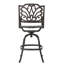 Tabouret pivotant en fonte d'aluminium