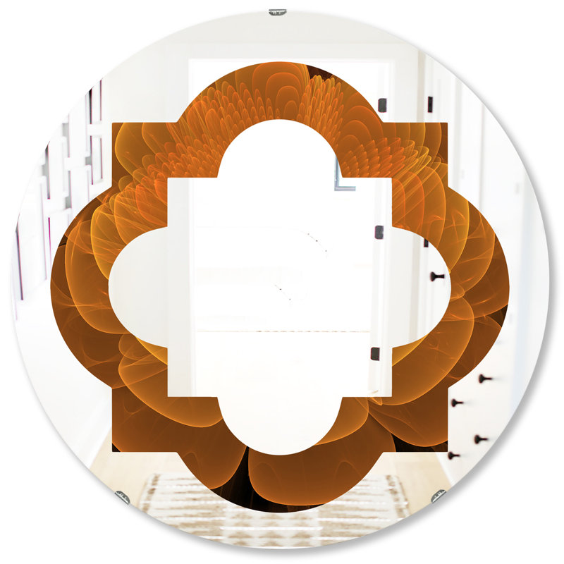 Miroir mural éclectique sans cadre, 31,5 po x 31,5 po