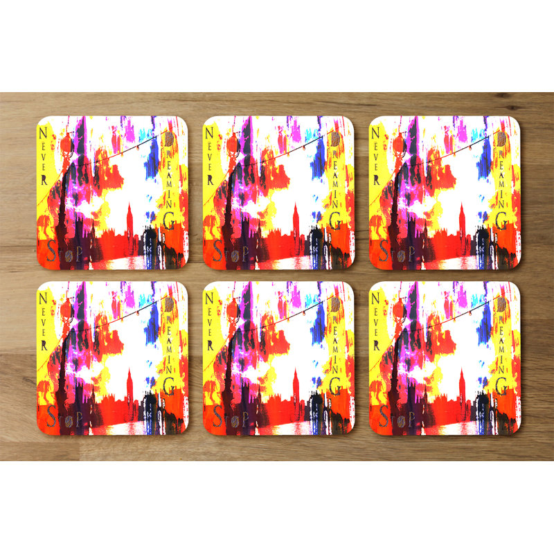 Square 6 Piece Coaster Set