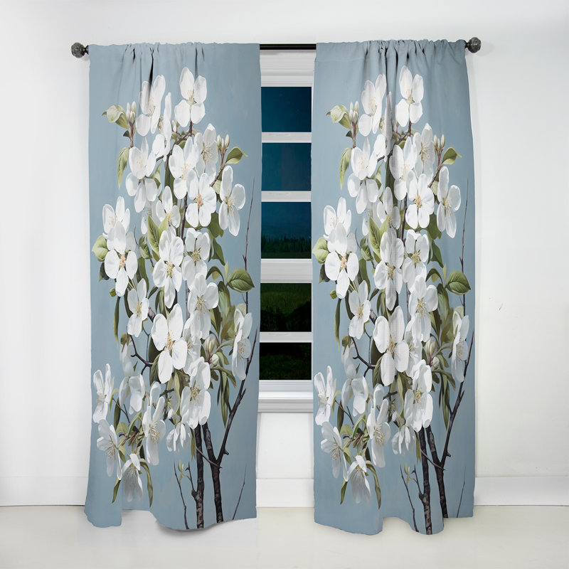 Rideau obscurcissant Braylock - Apple Blossom, L 52 po x L 84 po