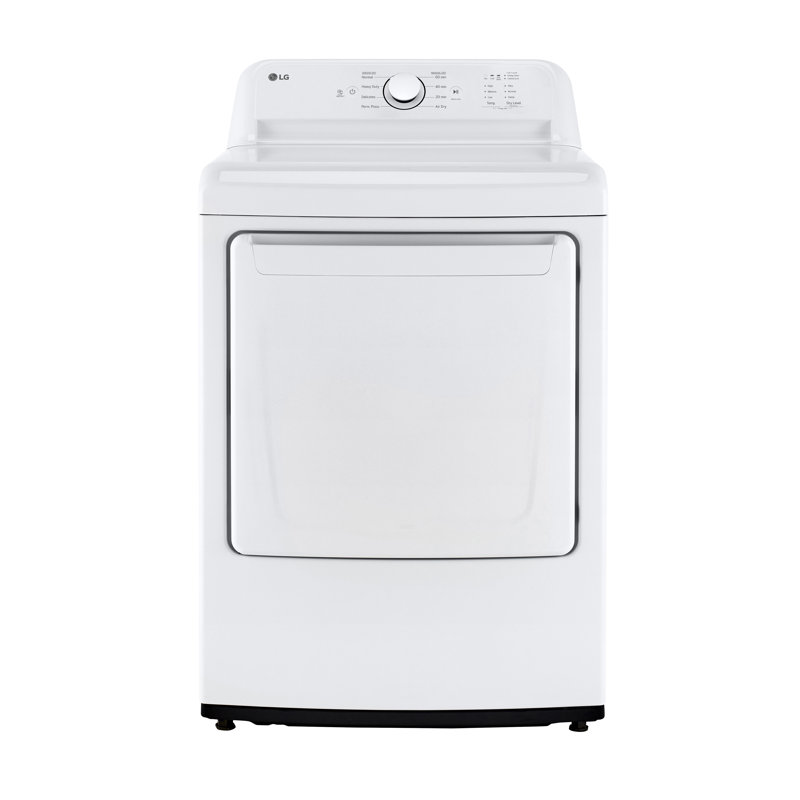 LG Rear Control Gas Energy Star Dryer with Sensor Dry, 7.3 cu. ft., White
