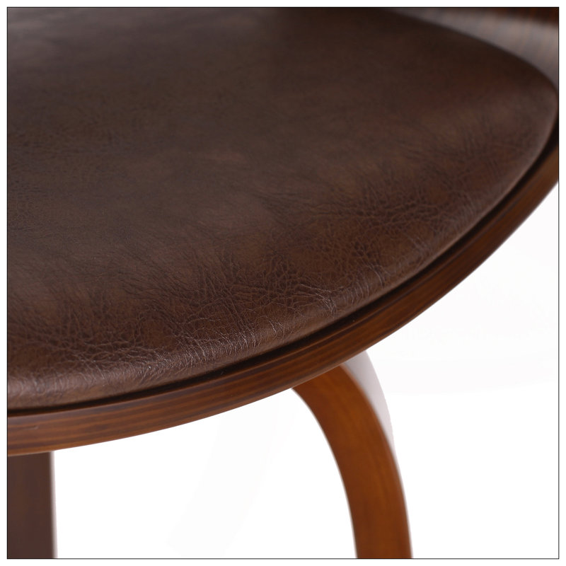 Tabourets de bar pivotants sophistiqués pour une expérience d'assise élégante, Marron foncé