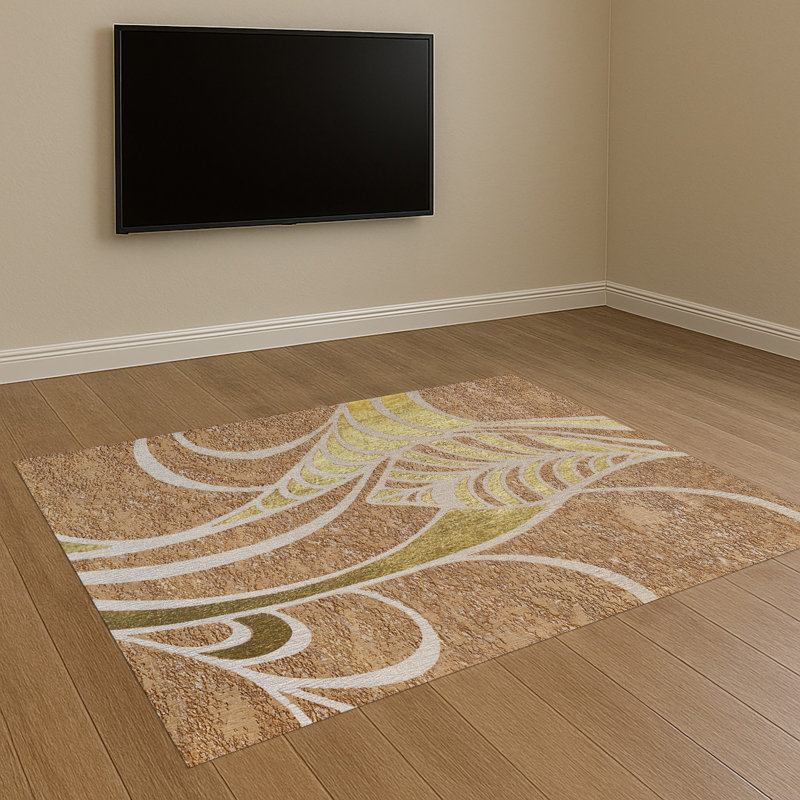 Geometric Area Rug, Runner 70 x 140 cm