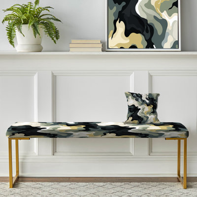 Banc rembourré camouflage Industrial Edge