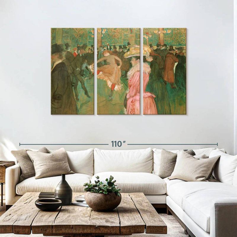 Leisha At The Moulin Rouge - The Dance, 48" H x 74" W