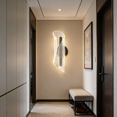 Modern Dimmable LED Wall Sconce Light Fixture With Adjustable Color Temperature For Living Room, Bedroom, Hallway, And Bathroom