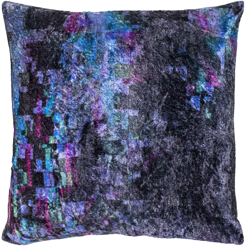 Glitch Reversible Throw Pillow, 22" x 22", Down