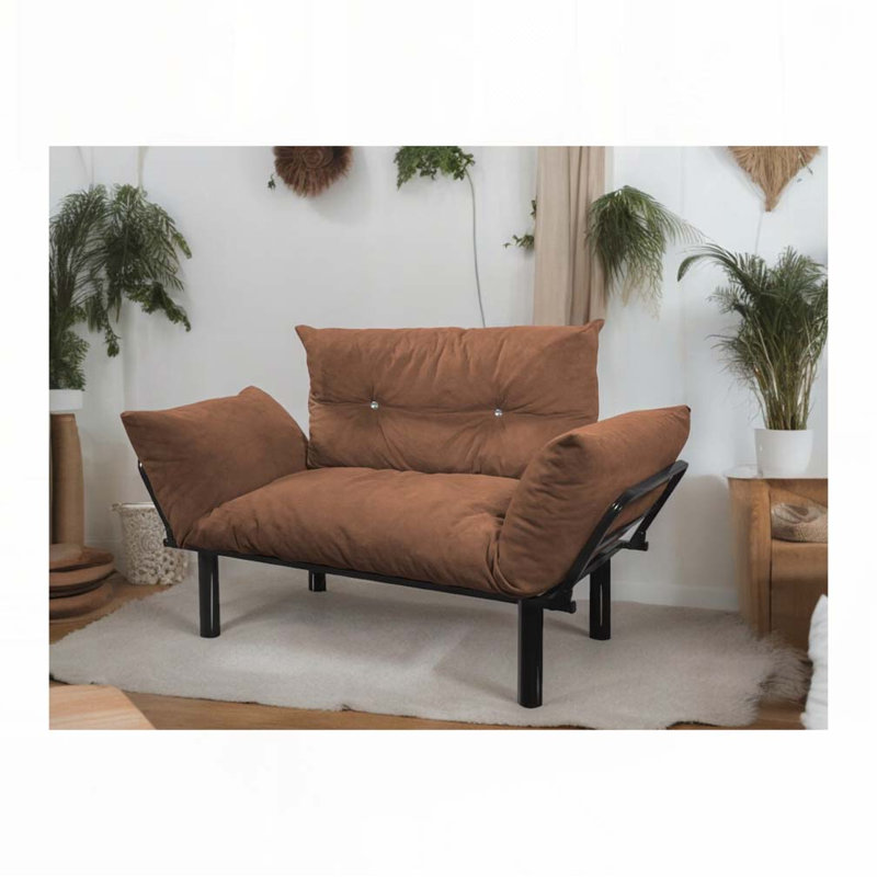 Causeuse Ewald, Tissu brun