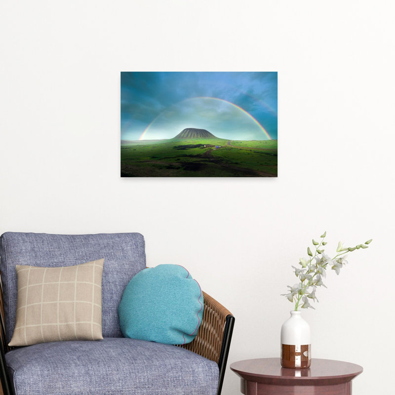 «Great Wall Winter Mist Dramatic Abstract Contemporary Landscape Landscape», reproduction d'art mural, 16" H x 24" W
