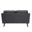 Forsyth Faux Leather Loveseat-60219330-60219328