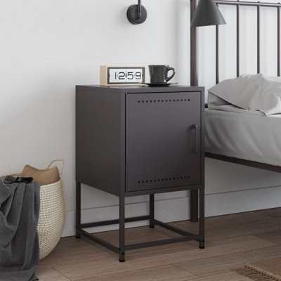 Anzel 36cm W Steel Bedside Table