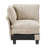 Contemporary 4 Modular Sectional With Taupe Chenille Upholstery, Plywood Frame For Durability, High Foam Over Pocket Coils, Adjustable Armrest Pillows, Reversible Back And Loose Seat Cushions