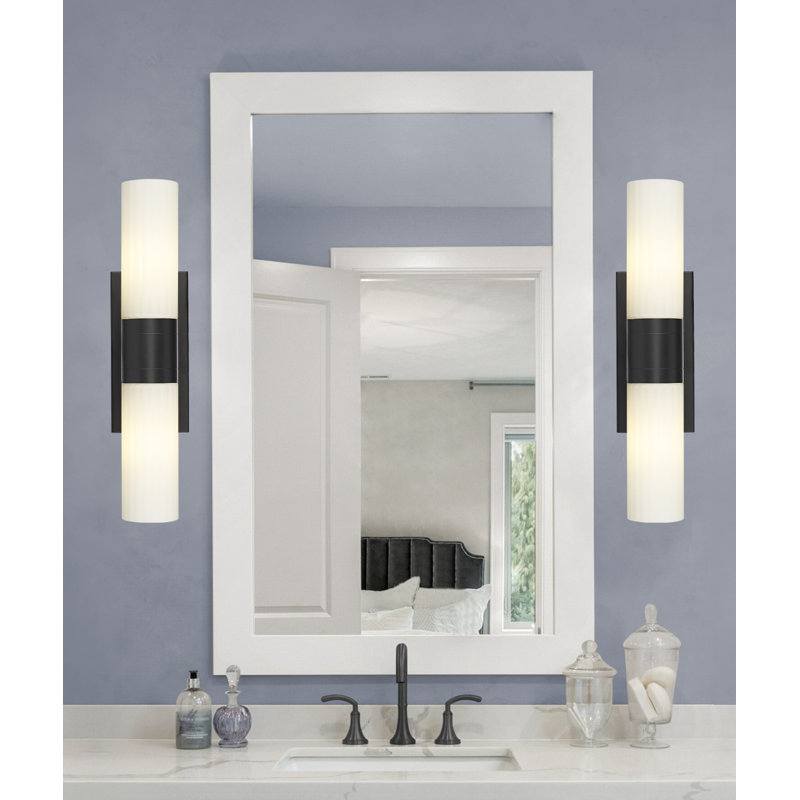 Maebell 2 - Light Dimmable Vanity Light, White, Matte Black