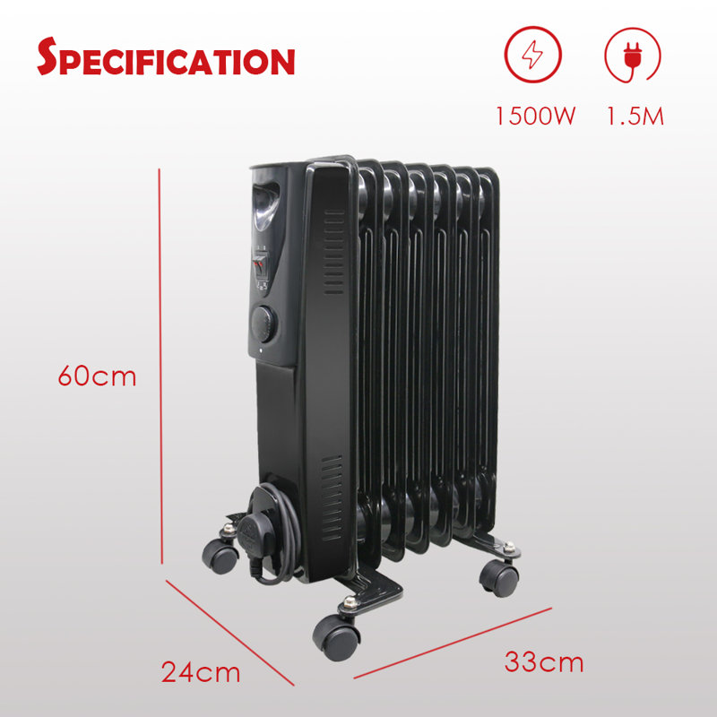 Belfry Heating Marcello 1500 W 2388.7412 BTU Electric High Efficiency Radiator Space Heater