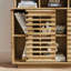 Buffet de ferme 36,1 po Odin avec portes coulissantes en treillis et tablette réglable-130625359