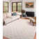 Vintage Blossom Print Machine Washable Area Rug