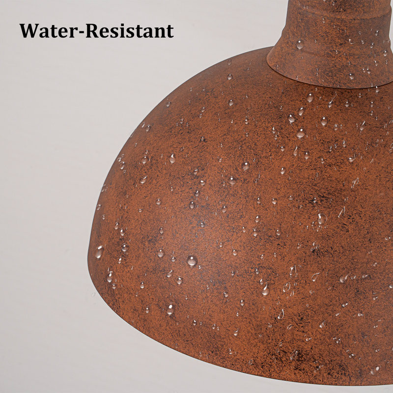 Rusty Outdoor Gooseneck Barn Wall Light, Rusty