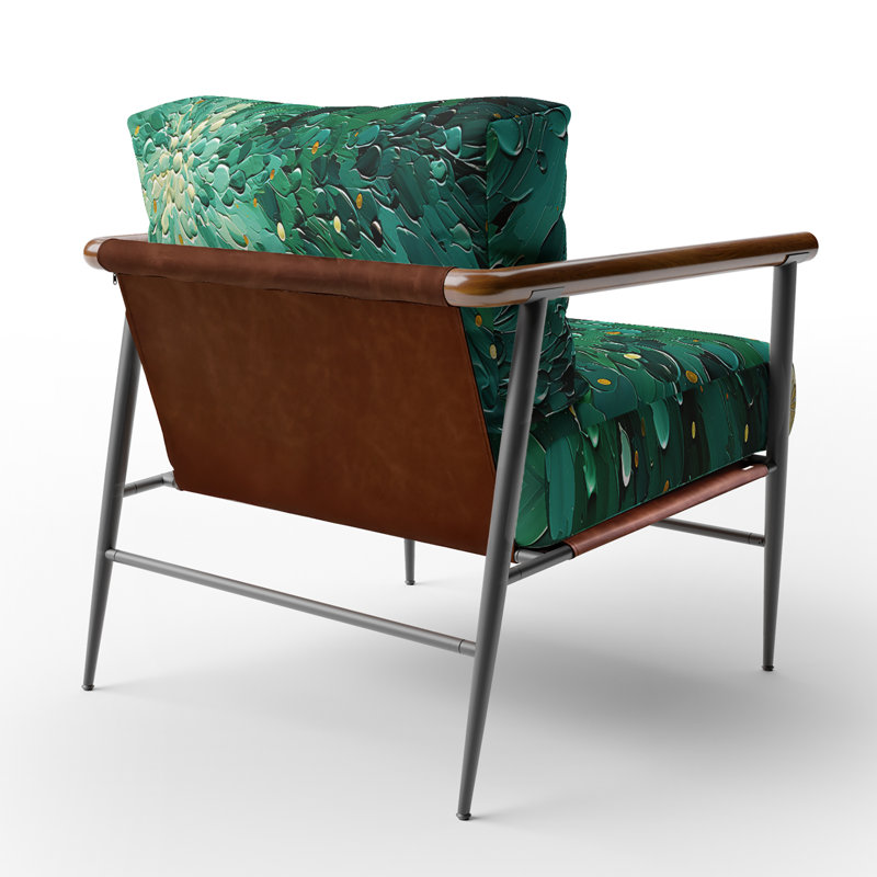 Fauteuil d'appoint rembourré Emerald Euphoria II - Paysages rembourrés, Noir